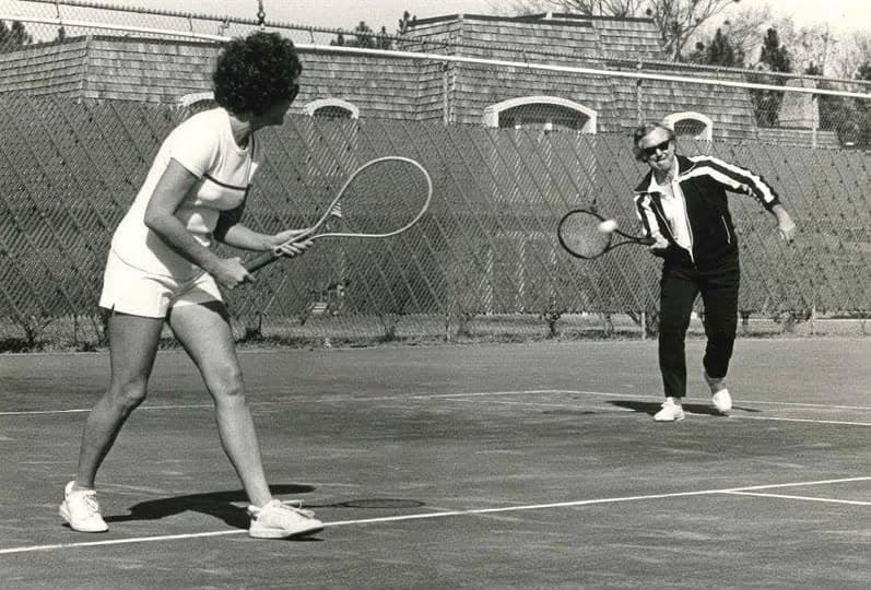 Tennis action